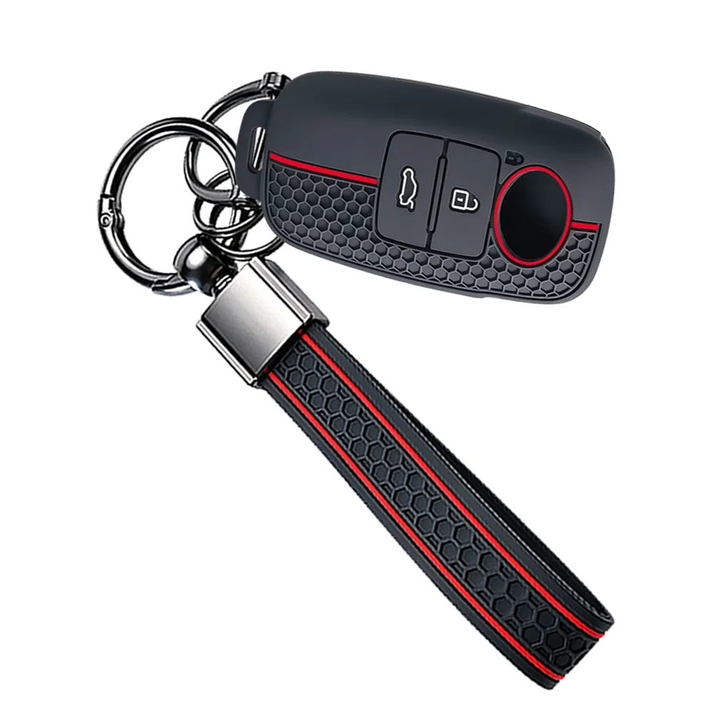 Protective Key Cover With Lanyard For Toyota Yaris Ativ Raize Veloz Avanza Rush Calya For Daihatsu Rocky Ayla Sigra Premium