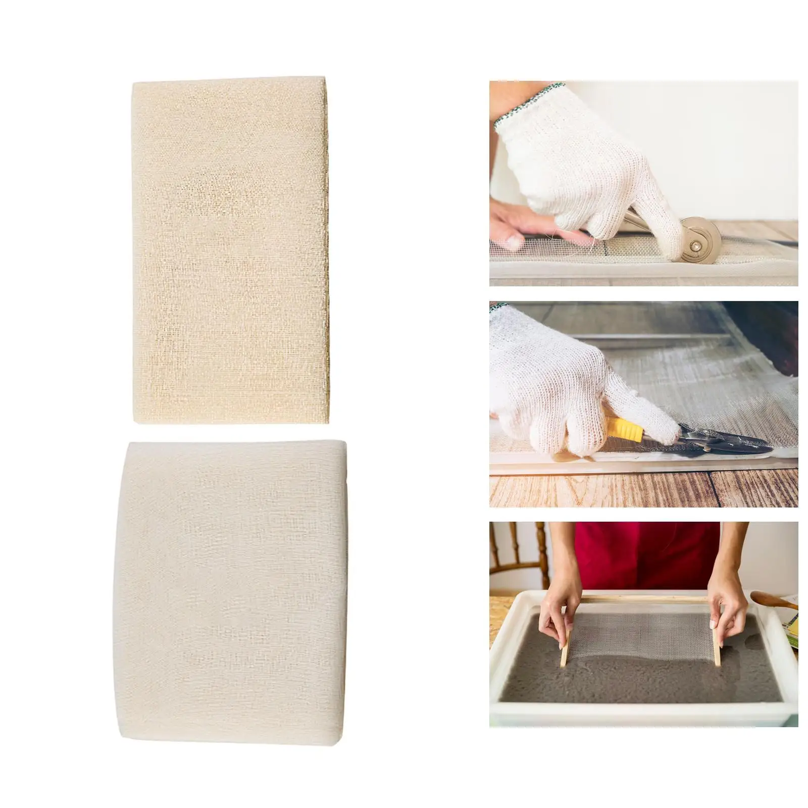 5Pcs Book Binding Cloth Material Kit Fabric Materials Repair Cloth for Journals Broken Books Photo Albums Magazines Bible