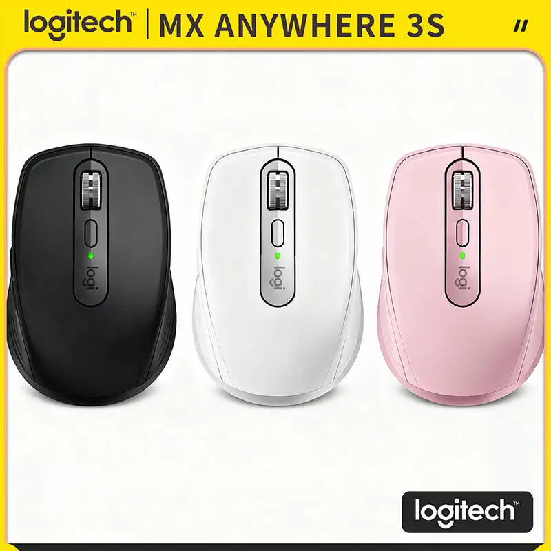 

Компактная мышь Logitech MX Anywhere 3S, эргономичный дизайн, перезаряжаемая, с быстрым прокруткой для портативных ПК Mac
