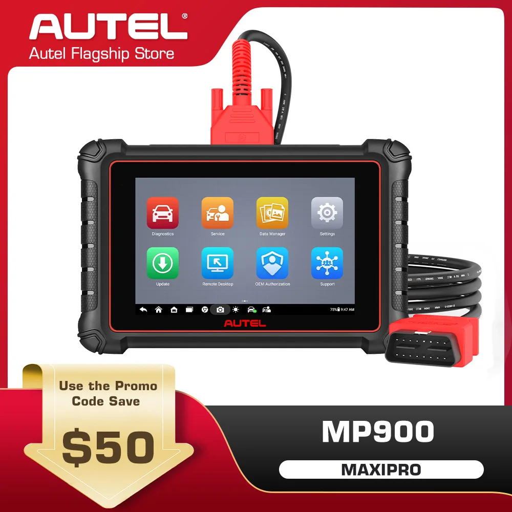 Autel MaxiPRO MP900 Car Diagnostics Tool ECU Coding Support CAN FD/DoIP Pre&Post Scan Upgraded of MP808BTPro MK900 BT MS906