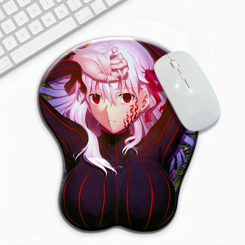 

Японское аниме Fate Girl Персонаж 3D Грудь Силиконовая подставка для запястий Коврик для мыши Эргономичный