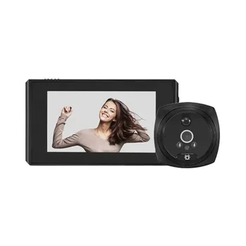 1080P 4.3 inch Video Peephole Digital Door Camera Doorbell 160 Degree Angle Video PIR Motion Detection Eye Open Doorbell