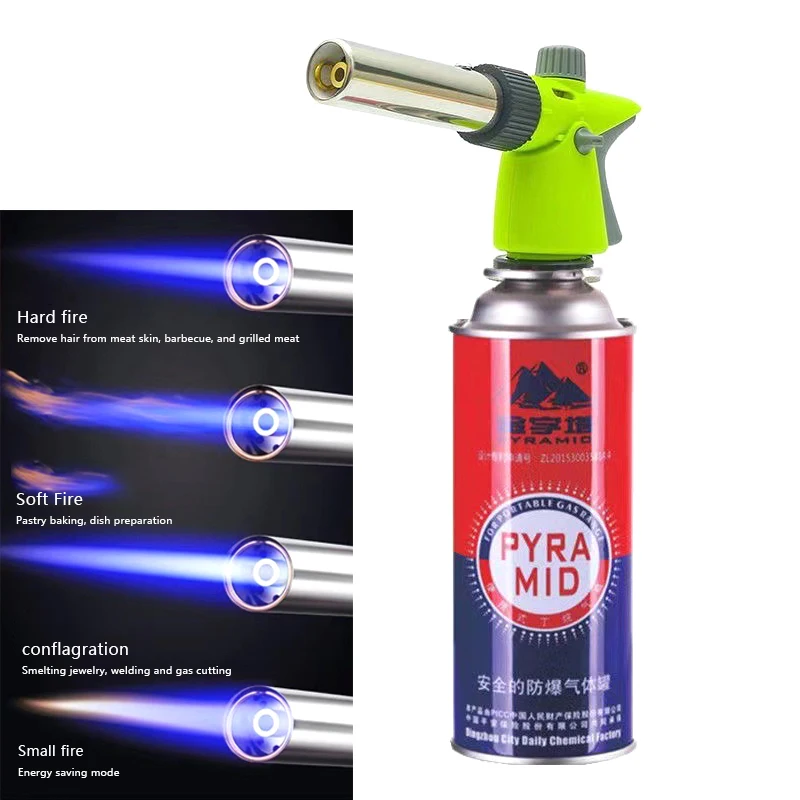 

Torch Cooking AutoIgnition Gas Portable Camping Welding-Burner Gas Burner Flame Gas Torch Flame Blow For DIY BBQ Cooking