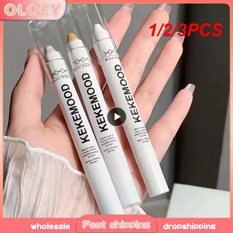 1/2/3PCS penna per ombretti Full Color Fine Texture strumenti per il trucco degli occhi trucco per gli occhi bianco applicabile tipo di pelle universale