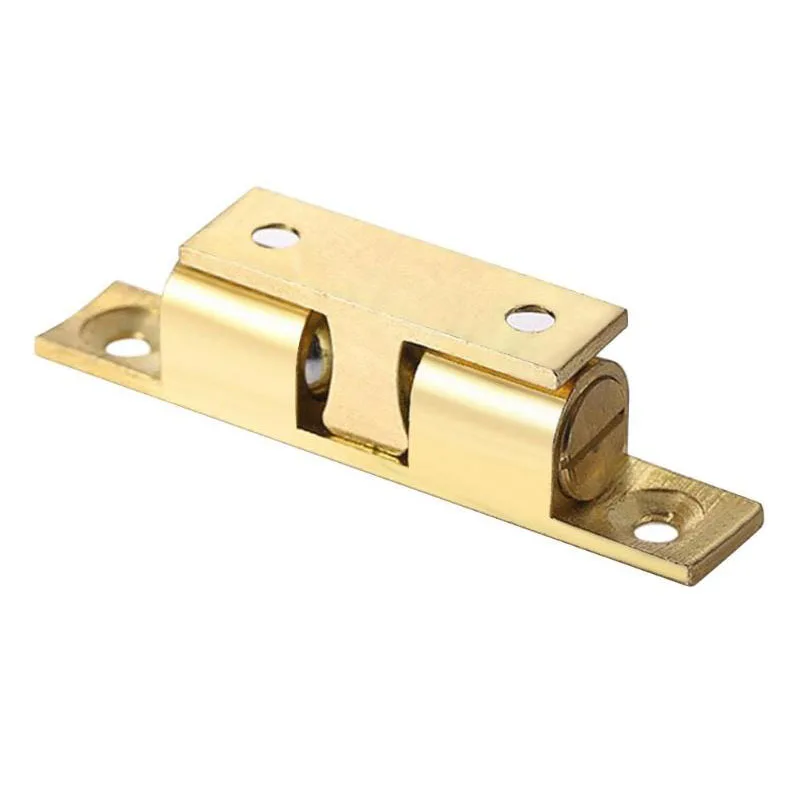 40/50/60/70mm Copper Double Spring Steel Ball Catch Latch For Furniture Cupboard Cabinet Door Adjustable Closet Tension Latch