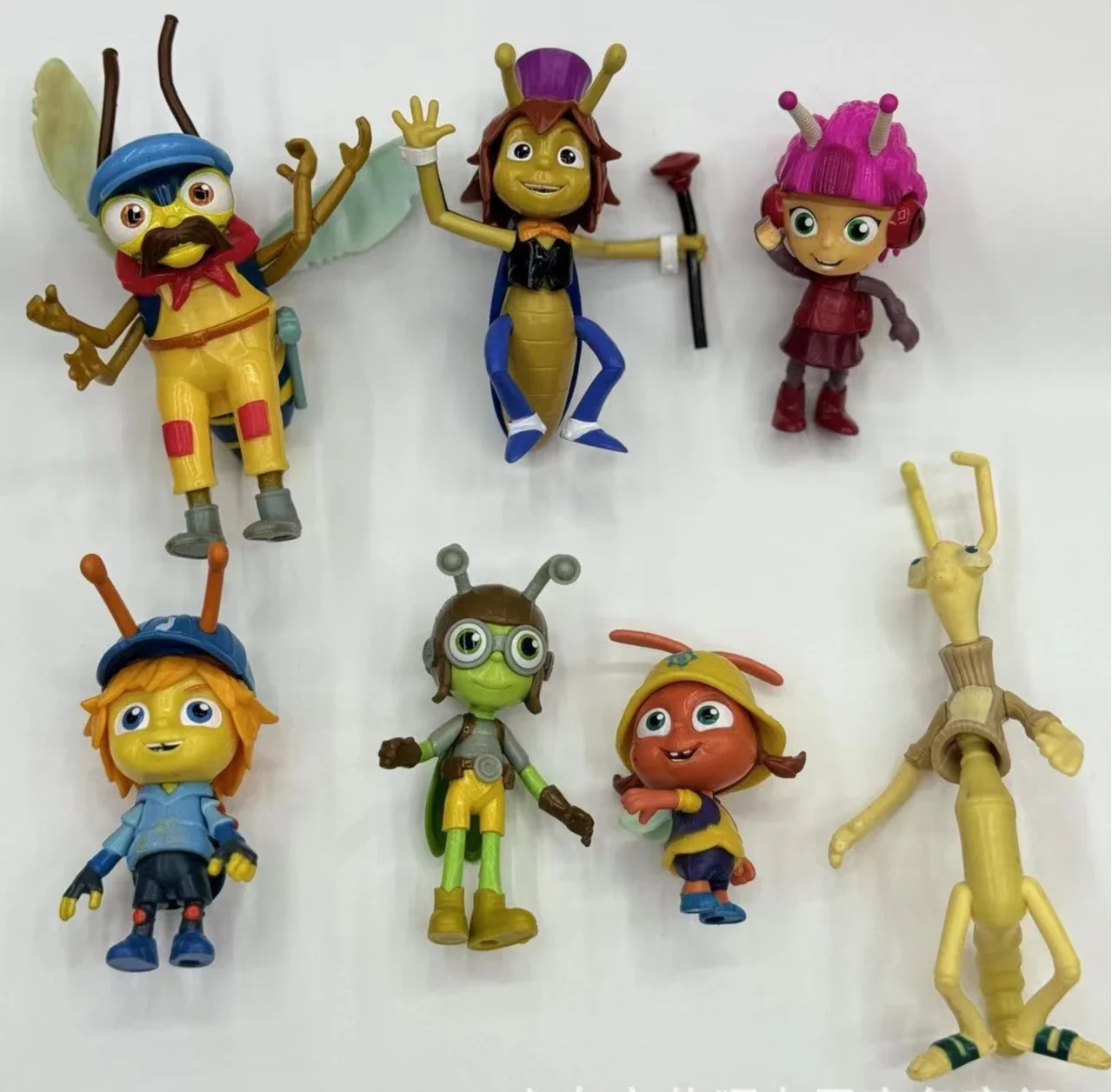 5pcs cute cartoon insect beat bugs crick kumi jay buzz baz figure doll PVC kids babys collection model toy