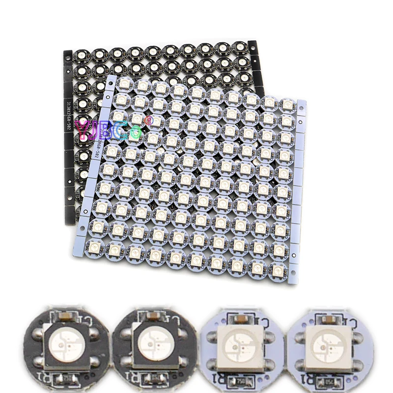 

100 / 500 / 1000 Pieces WS2812B LED Chips & Heatsink Built-in 5050 RGB WS2811 IC LED Board 5V DC Digital Pixels modules