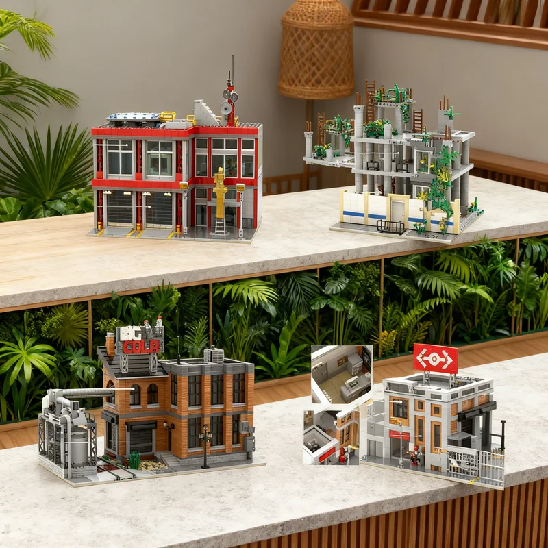 

Набор MOC CITY 9319 деталей: Модульная модель городского пейзажа, строительные блоки, креативный подарок, коллекционный декор, премиум-класс для детей и взрослых