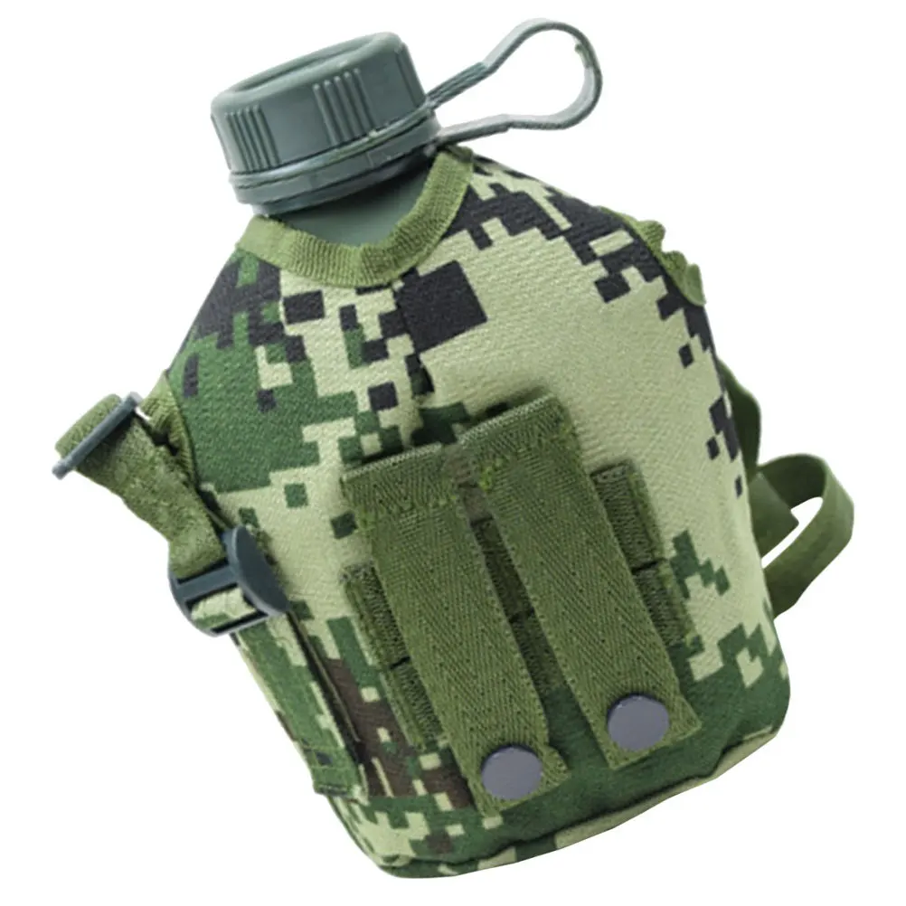 

Outdoor Aluminum Water Canteen Military Bottle Camping Hiking Portable Heat Resistant Non Slip Handle Outdoor Accessory