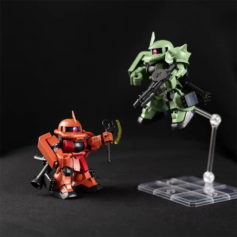 mengshan model sdcs Mass production type green red zaku2 action figure model gift toy collectibles view 2