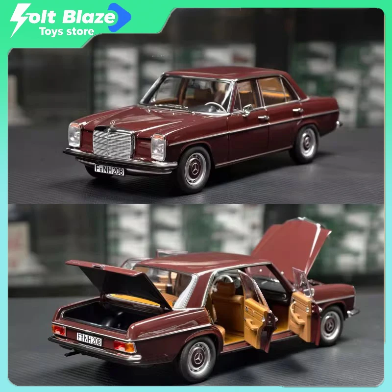 Norev 1/18 mercedes-benz 200 1968 modèle de voiture moulé sous pression modèles d'ornement de salle Simulation alliage Collection voitures garçon anniversaire jouet cadeau