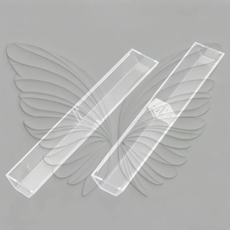 Clear PC Storage Tube Box Lightweight Tweezers Holder Cylinder Square Pipe Case for Tattoo Artists Tool Storage