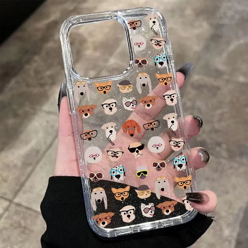 Cute Matcha Cat Pattern Kawaii Cartoon Phone Case For iPhone 17 16 15 14 13 12 11 Pro MAX XR XS 7 8 Plus Mini 17air Clear Cover view 4