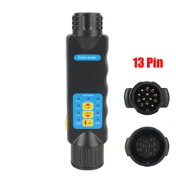 Wiring Circuit Light Test Universal 12V 7/13 Pin Diagnostic Tools Trailer Plug Socket Tester Car Truck Caravan Accessories