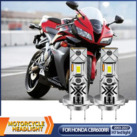 1/2Pcs 12V Motorcycle 60W White 12000lm H7 LED Headlight Bulbs 6000k CANbus For Honda CBR600RR 2003-2017 Accessories