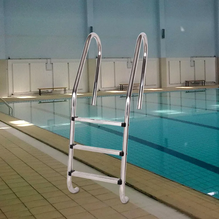 Los fabricantes de escaleras para piscinas suministran escaleras de acero inoxidable 304 316 2 3 4 5 peldaños