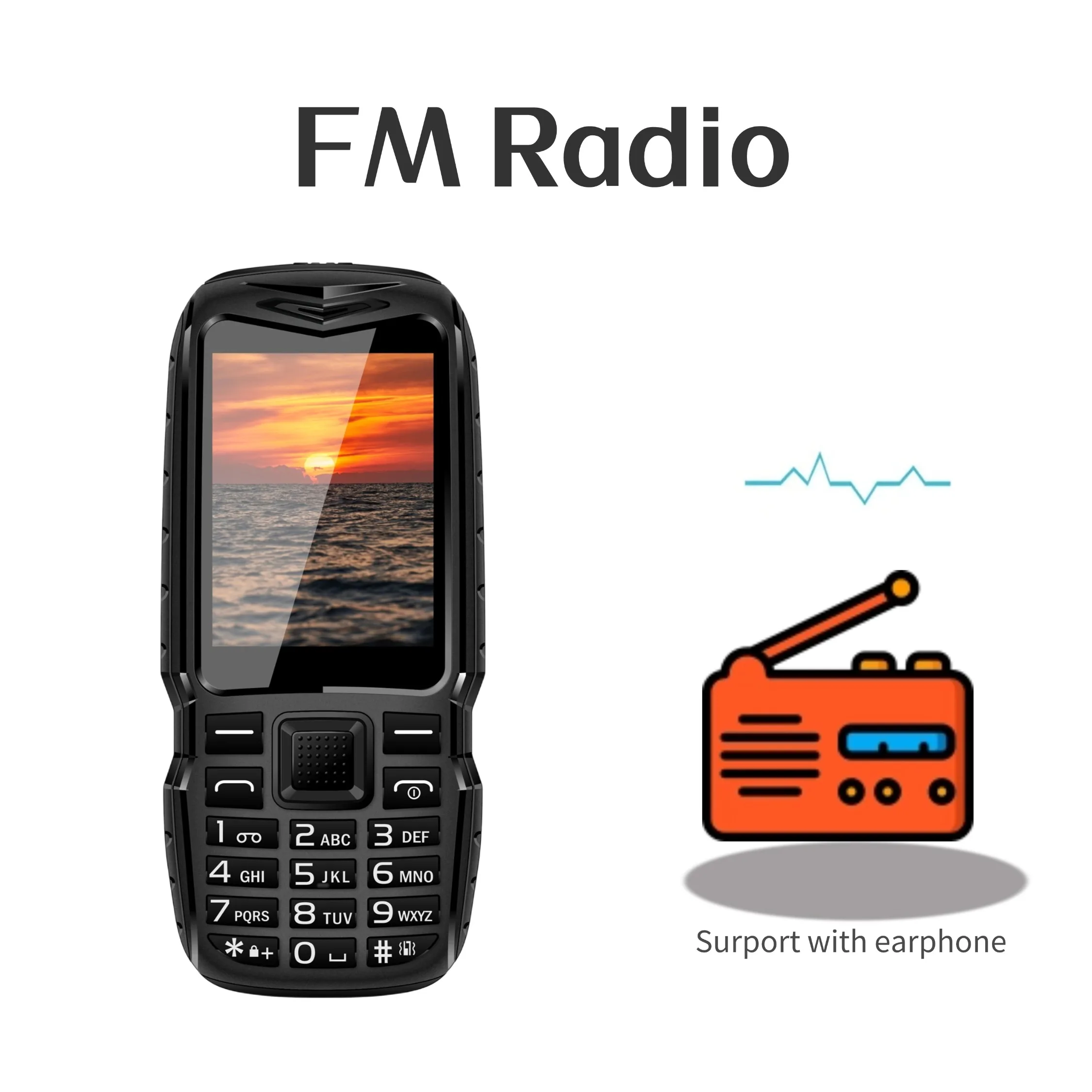 Mafam N6700 Budget Phone Large Button Senior Phone GSM 2G Loud Speaker 2.4" Large Display Bluetooth Thin Mobile Phones Unlocked