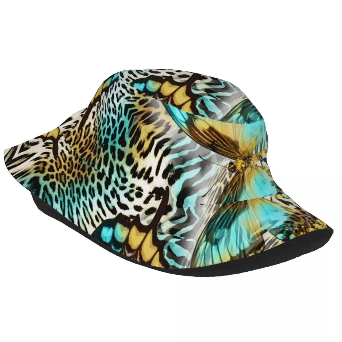 Fisherman Hat Unisex Bob Cap Butterfly Snake Zebra Skin Hip Hop Gorros Panama