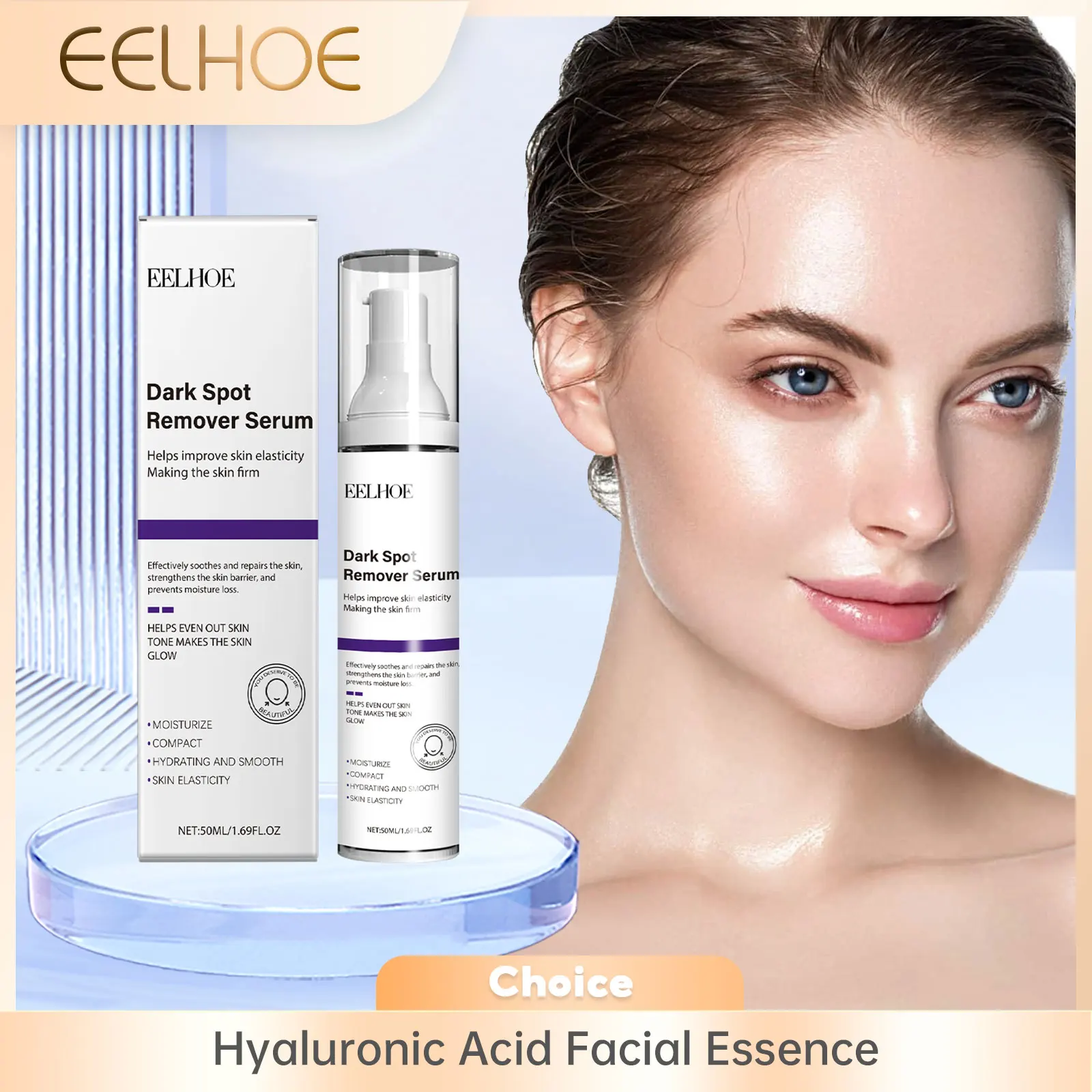 Facial Essence of Hyaluronic Acid Remove Melasma Moisturizing Facial Care Skin Lifting Firming Smooth Face Centella Serum 50ml