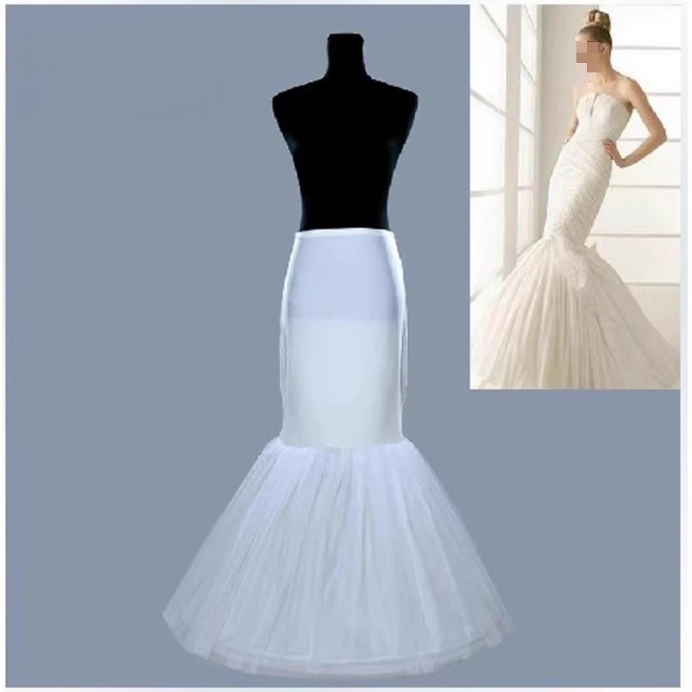 Saiote De Vestido De Noira Mermaid Petticoat White 1 Hook Sheer Womens Huasa Chilena 72CM Waist False Dress Ups Hot Cryoline