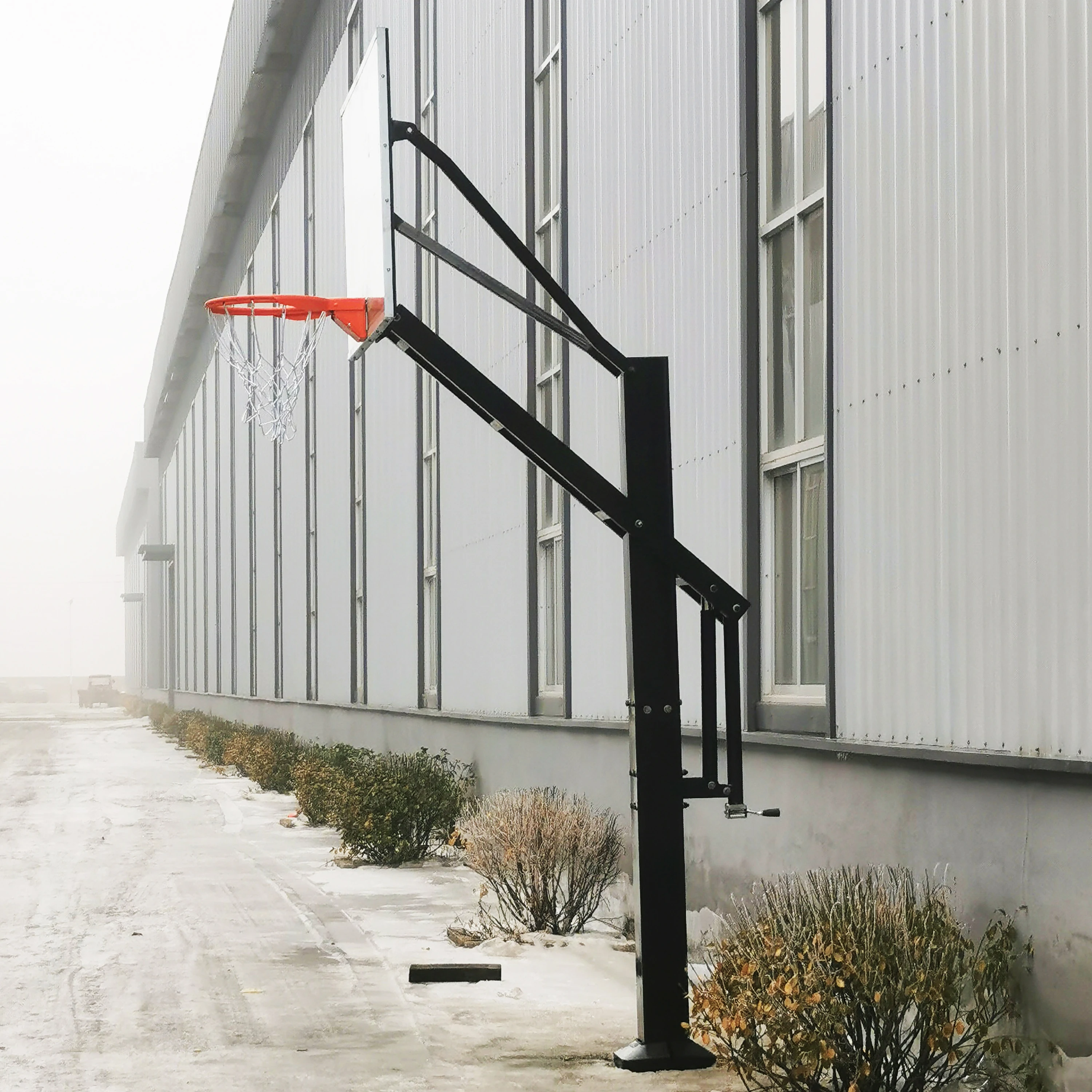 屋内/屋外兼用バスケットボールスタンド/フープ、高さ調節可能、子供用標準サイズ、コート設備用