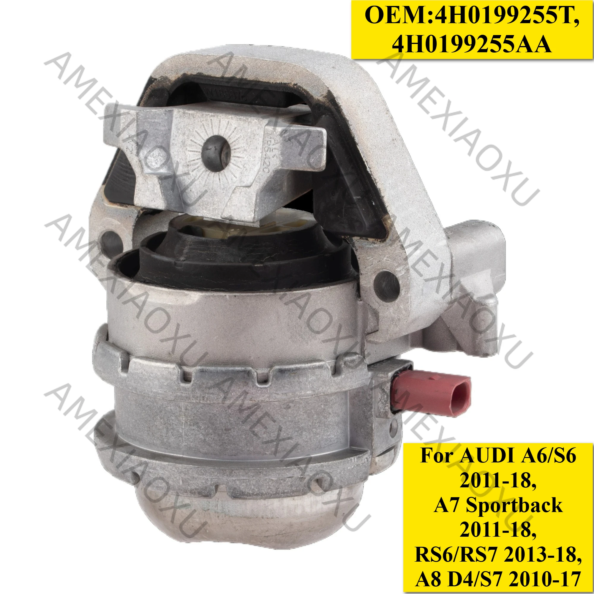 

1PC OEM:4H0199255T,4H0199255AA For AUDI A6/S6 2011-18,A7 Sportback 2011-18,RS6/RS7 2013-18,A8 D4/S7 2010-17 Left Engine Mount