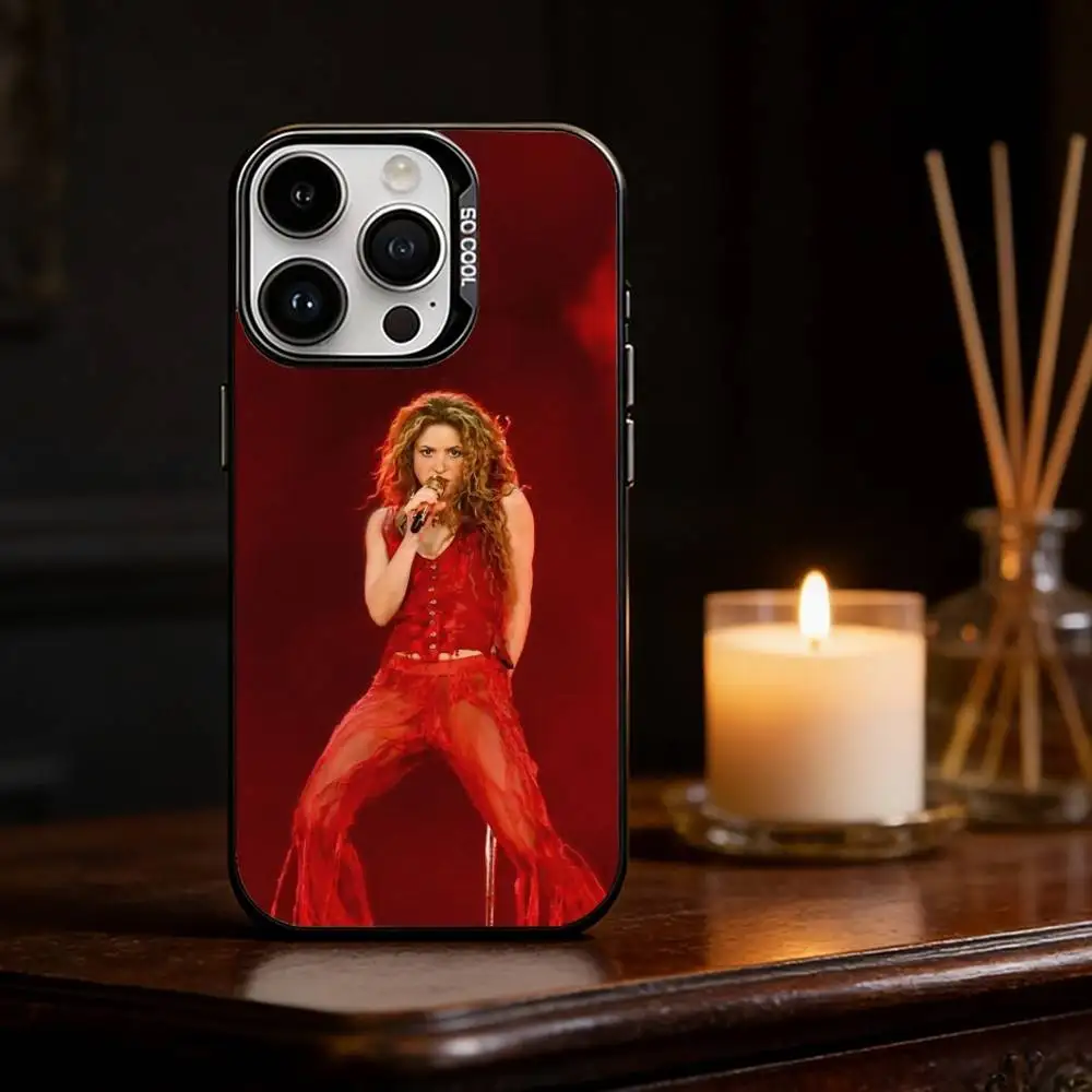 Famous Singer S-Shakira Phone Case Color Silver Shell For IPhone 17 16 15 14 13 12 11 Pro Max Plus