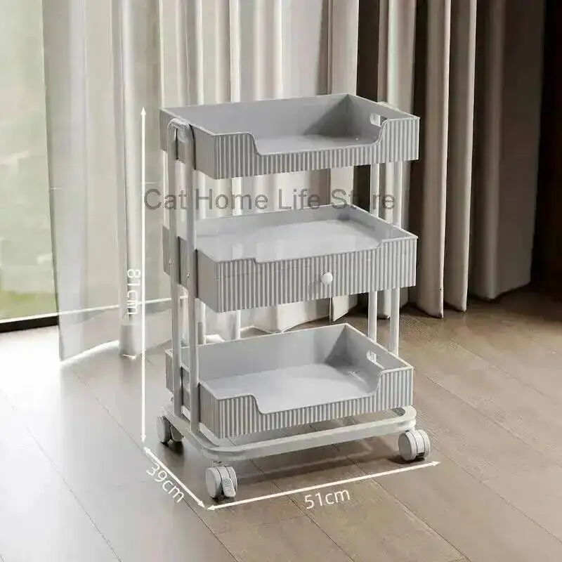 Carros para caja, carrito auxiliar, maquillaje, sala de estar, salón, muebles de salón rosa, salón de belleza, pelo, carrito de uñas de 5 velocidades médico