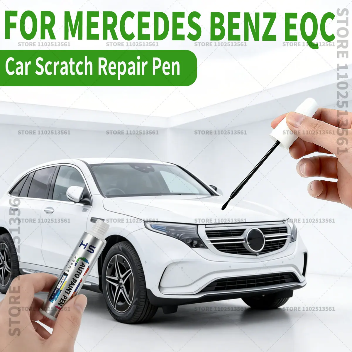 

Ручка-корректор для ремонта краски, средство для удаления царапин, аксессуары для автомобиля, синий 359, белый 149, серебристый 859, серый 787, красный для Mercedes Benz EQC