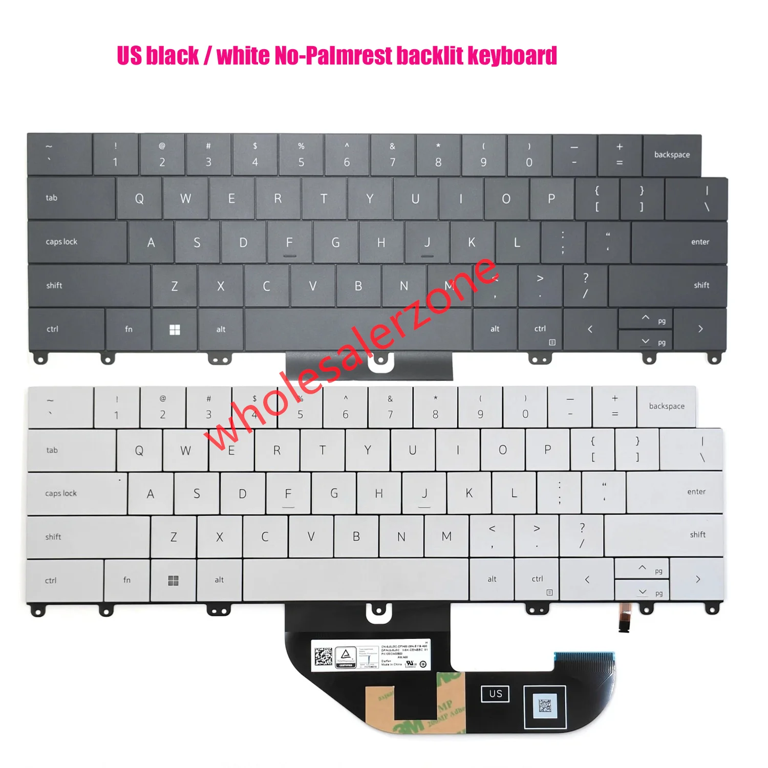 Nuevo teclado retroiluminado para portátiles Dell XPS 13 9320 9340 9350 P151G, serie XPS 13 9345 P189G, diseño estadounidense (Año 2022-2024)