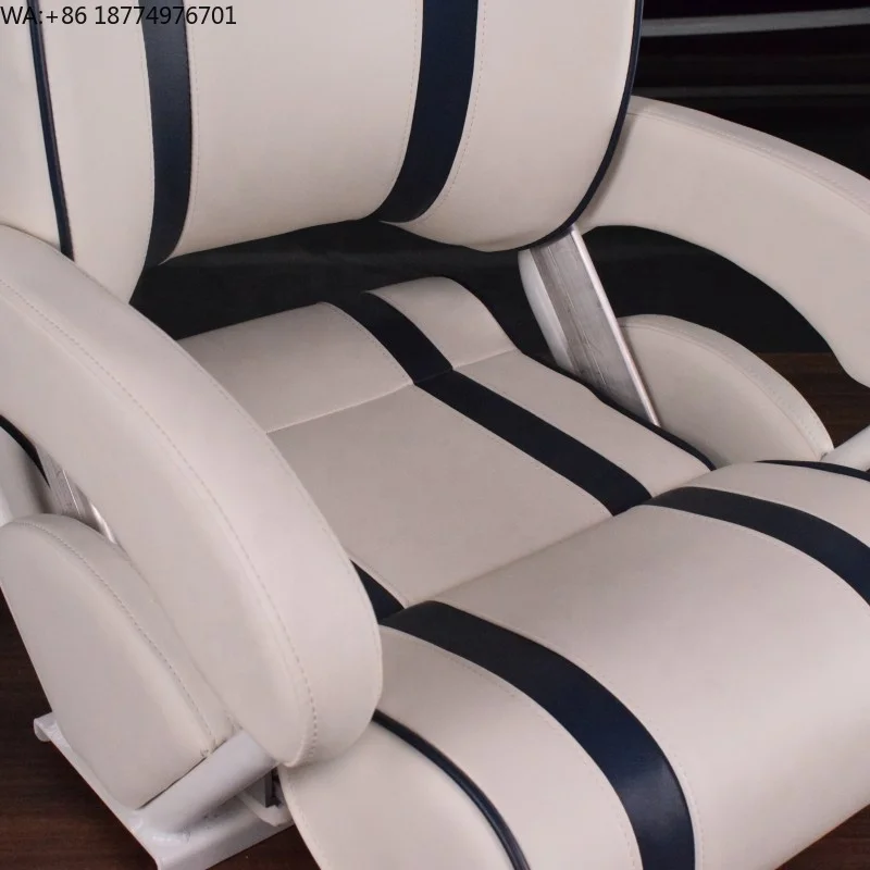 

Роскошное складное капитанское сиденье для морских и рыболовных лодок, с откидной спинкой, для понтонных лодок