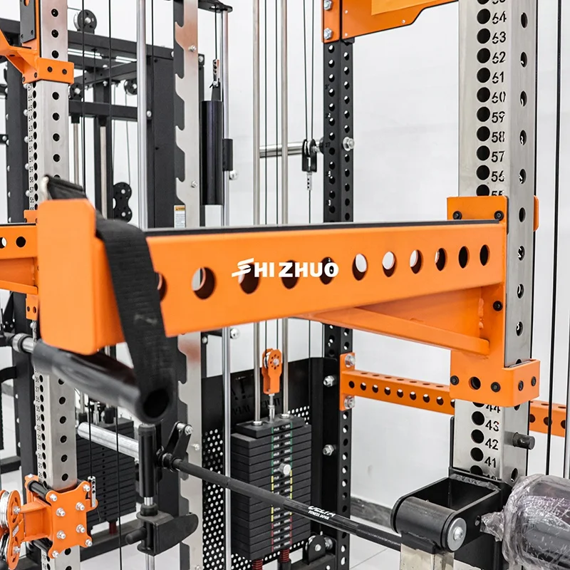 Shizhuo Hot Selling Gym Equipment Power Cage Bird Multi Station Functional Squat Rack Smith Machine for Gym Club - Image 6