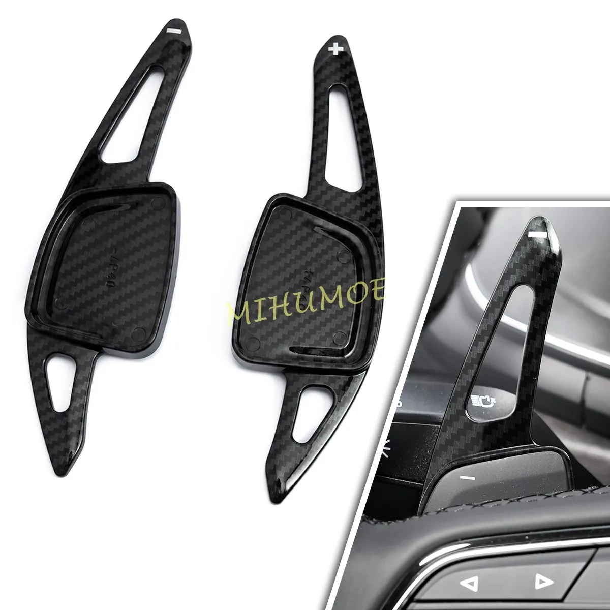 ألياف الكربون نظرة عجلة القيادة مجداف التحول تمديد ل 2019-2025 أودي A3 قسط A4 B9 A5 A6 C8 A7 2024 2023 2022 2021 2020