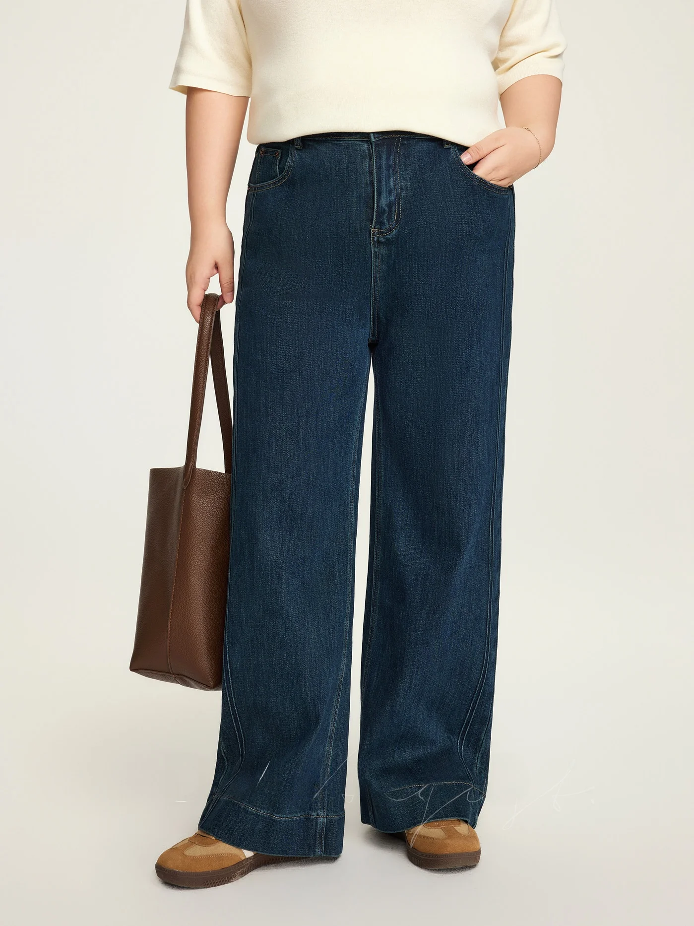 

Ретро-джинсы синего цвета прямого кроя, больших размеров, женские, свободные, широкие брюки, длинные штаны, осенняя новинка, повседневные, с высокой талией