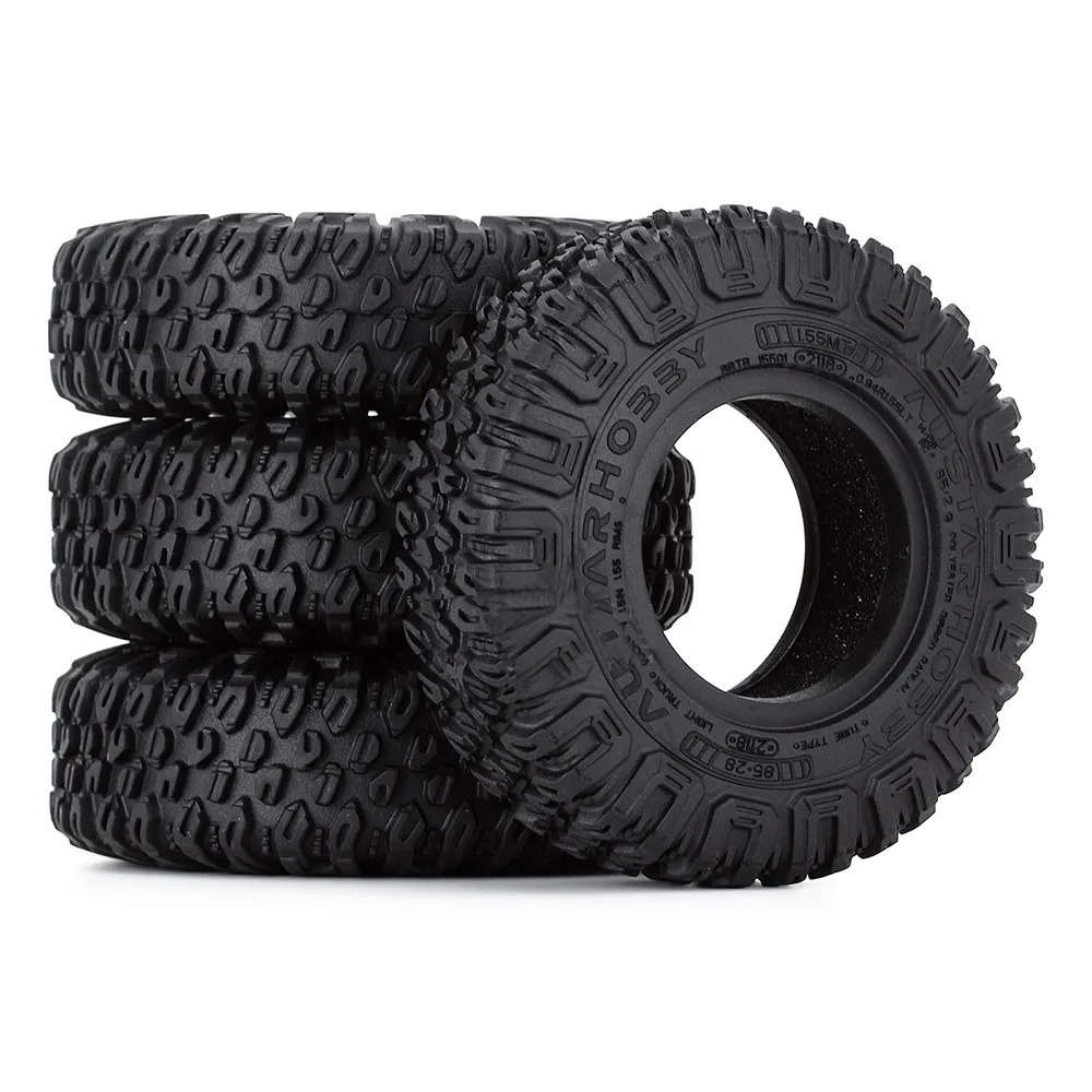 

4pcs 85*28mm 1.55" Soft Rubber Terrain Wheel Tires for RC Crawler Car Axial AX90069 D90 TF2 Tamiya CC01 LC70 MST JIMNY