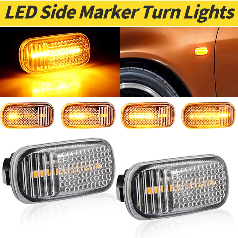 2PCS LED Dynamic Light Side Fender Indicator Lamp For Honda Odyssey 2001-2014 Stream 2002-2004 S2000 AP1 2 1999-2009 Accessories