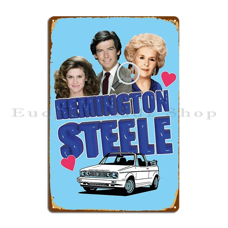 Remington Steele Private Investigator Laura Holt Investigates Metal Plaque Poster Classic Bar Cave Designs Tin Sign Poster