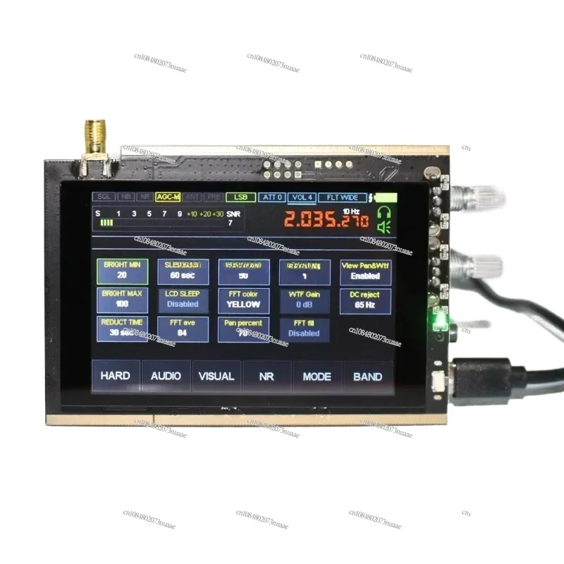 Nieuwe 50K ~ 200Mhz 400 ~ 2Ghz Malachiet Ontvanger Sdr Software Radio Dsp Alle Modus Ontvanger Am Ssb Nfm Wfm Analogen Modulatie