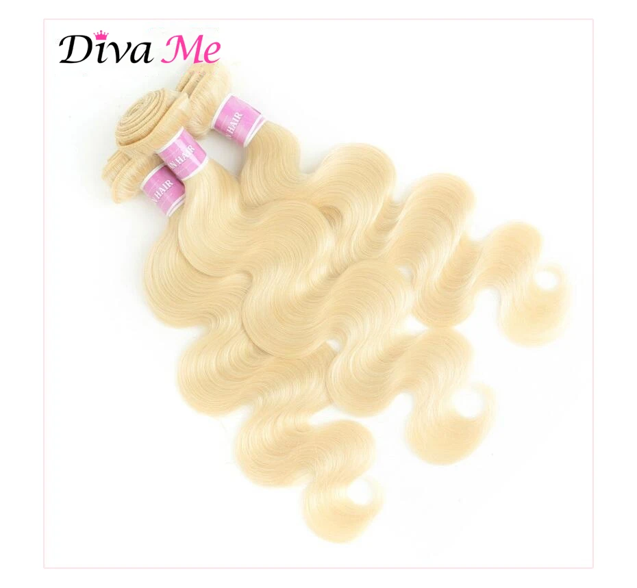 30 32 34 36 38 Zoll Lange Haarverlängerungen Echthaar-Bündel 613 Blond Glattes Haar Remy Brasilianische Body Wave 1 Bündel-Set – Detail 6