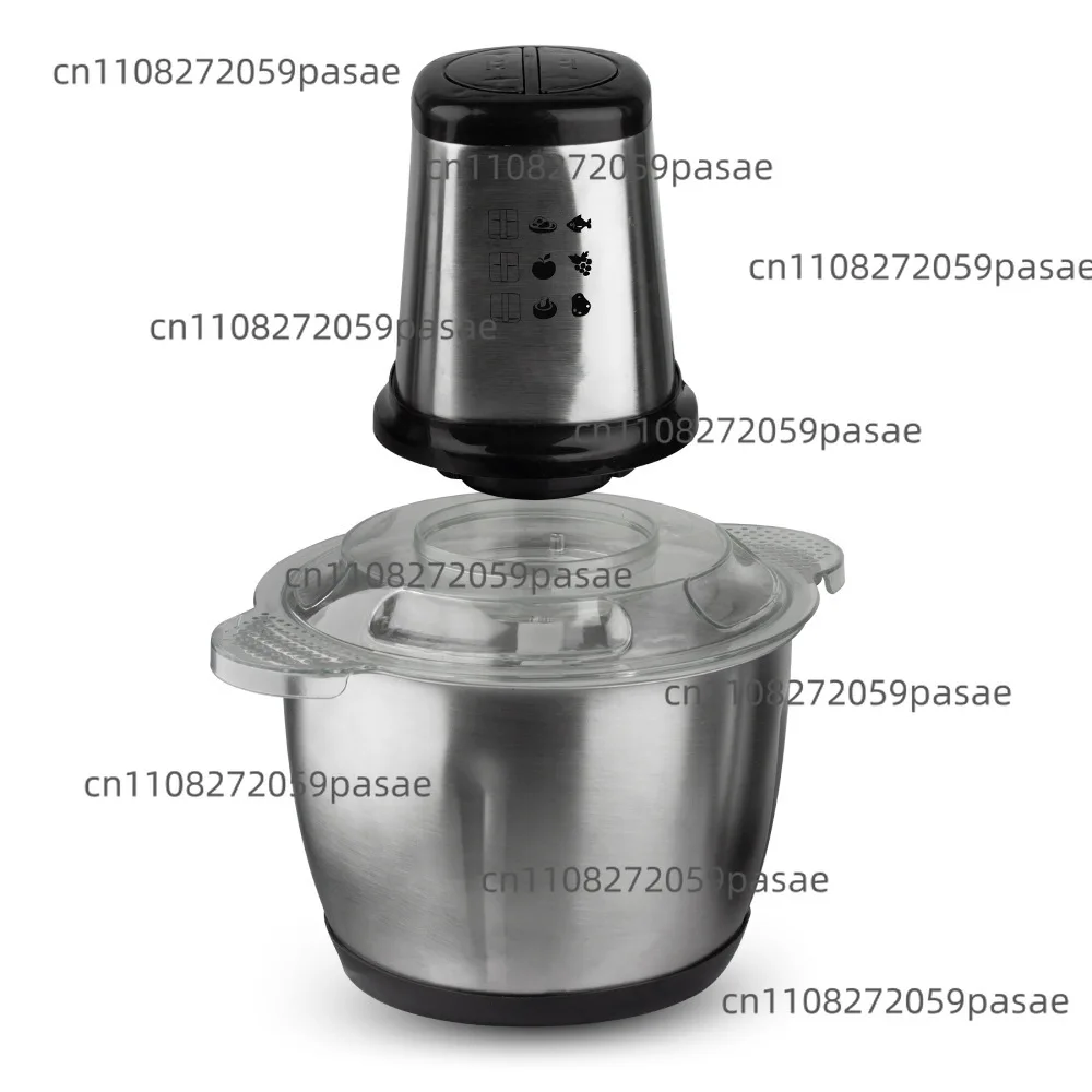 Electric Meat Grinder Large Capacity, Stainless Steel Kitchen Food Processor, Automatic Multifunction Mincer for Home Use