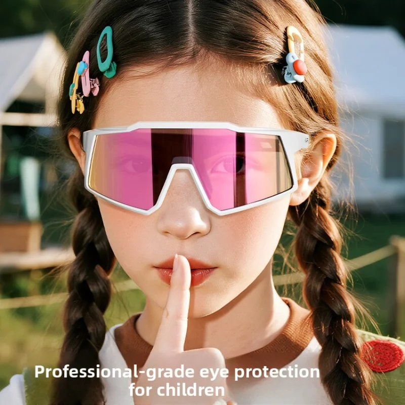 

Kapvoe Gift Kapvoe Children's Color-Changing Cycling Glasses Youth Sports Outdoor Bicycle Goggles