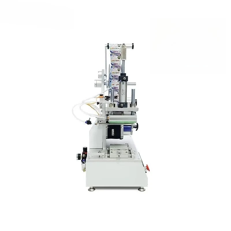 Tabletop Automatic Round Square Water Plastic Bottle Sticker Labeling Machine