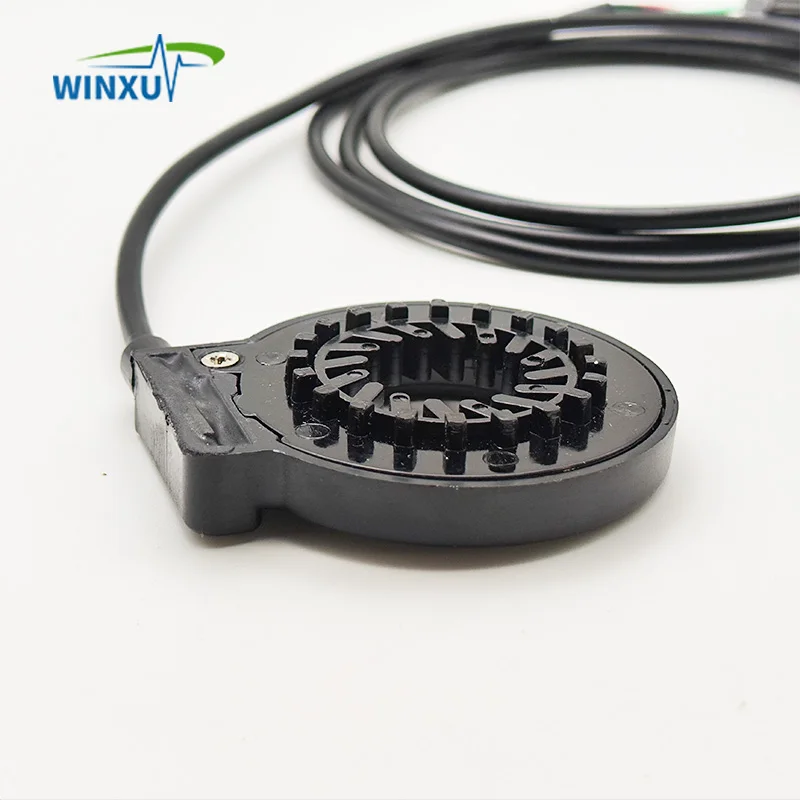 Dual Hall PAS pedał czujnik systemu 12 magnesów jeden kawałek wodoodporny uniwersalny E-rower akcesoria