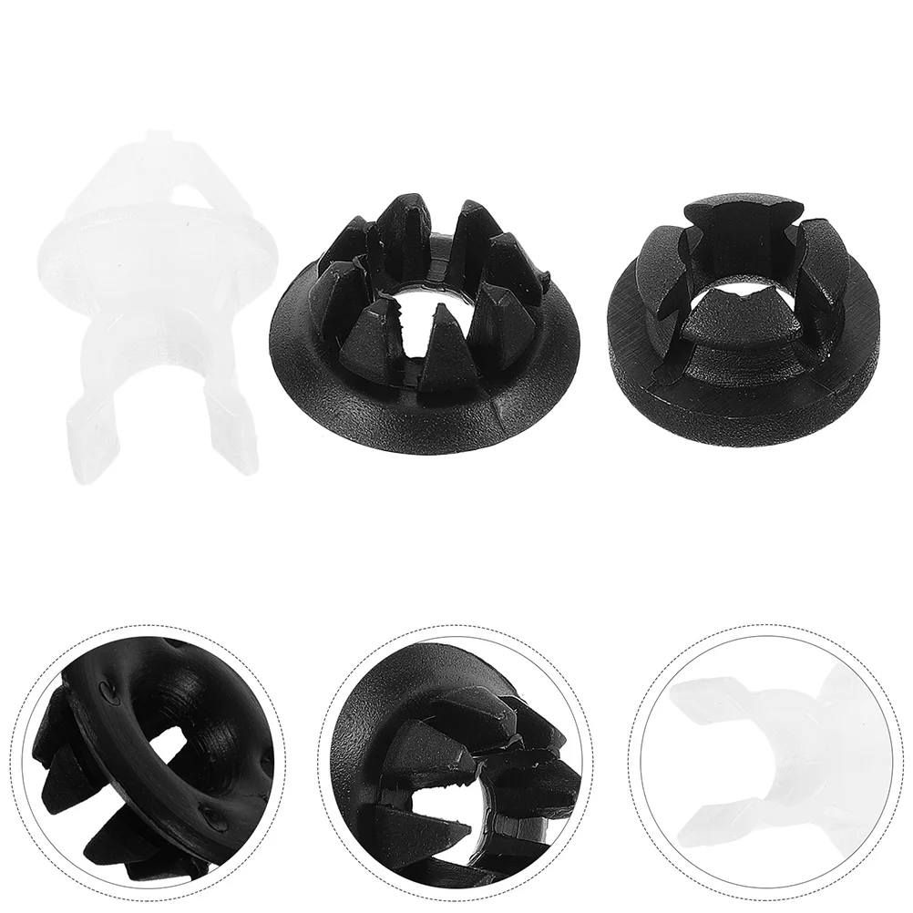 3 Sets Car Hood Support Prop Rod Holder Clip Black White Hood Rod Grommet Clips for Most Car Bracket Decorative Clip