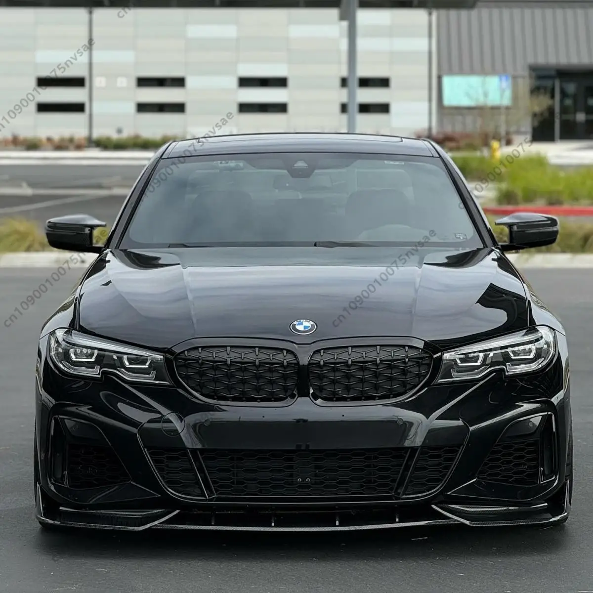 3PCS Front Bumper Lip Spoiler Splitter for BMW 3 Series G20 G21 G28 M Pack Sedan/Touring 2019-2022 Diffuser Cover Car Bodykits