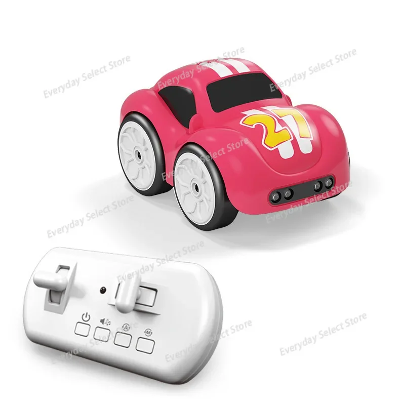 Kids Drift RC Car Induction Follow Gesture‑Sensing Cartoon Toy Car Rechargeable Music Learning‑Crawling Toy Vehicle for Toddlers