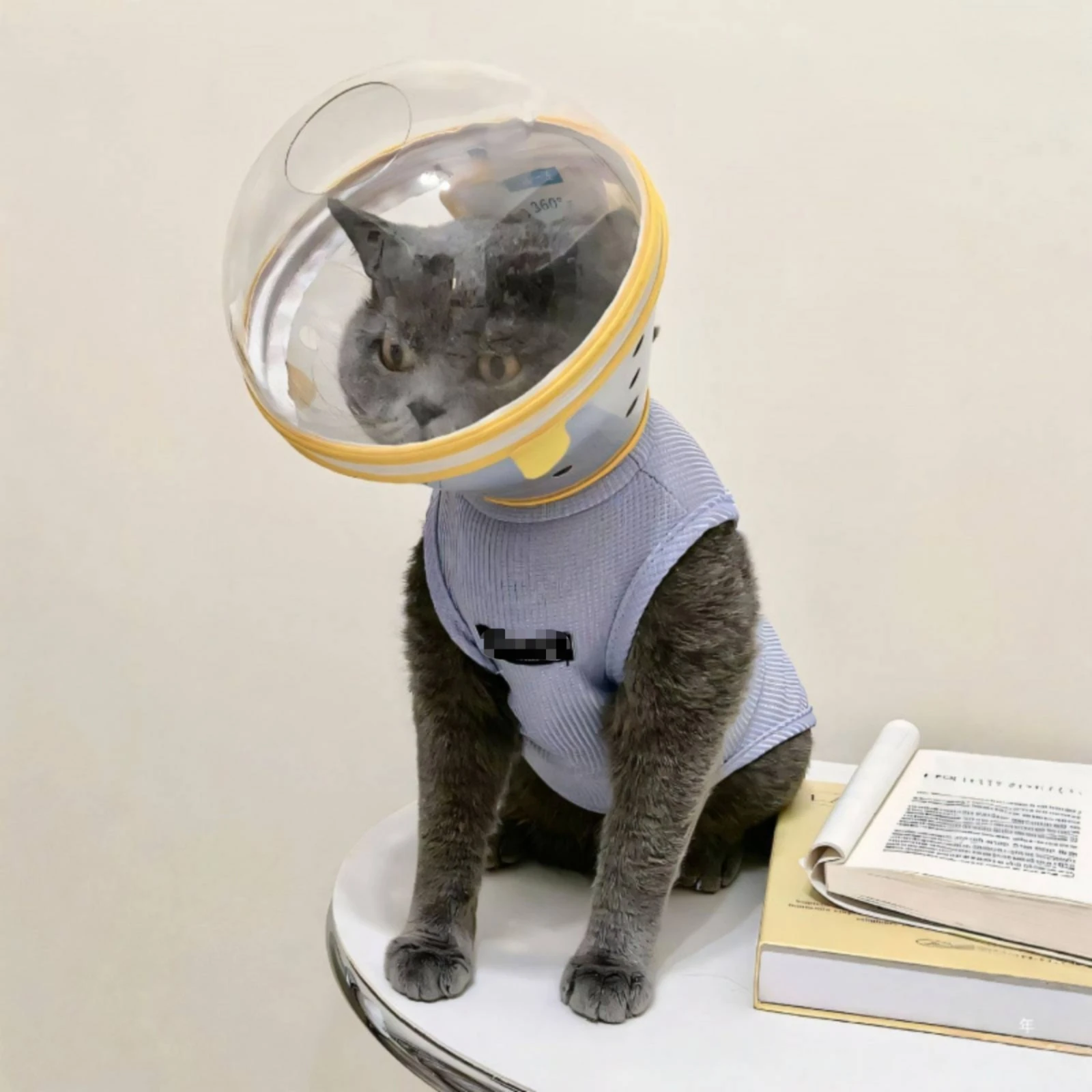 Anti Lick Dog Cone Adjustable Fit Dog Cone Collar Lightweight Secure Encircling Fastener for Cats