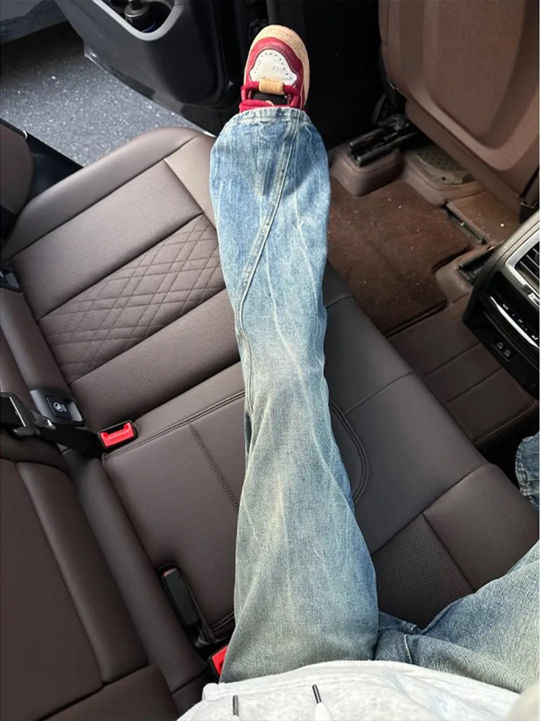 

Мужские джинсы American Cleanfit с диагональным узором и эффектом молнии, прямые, расклешенные, в стиле High Street Vibe, весна