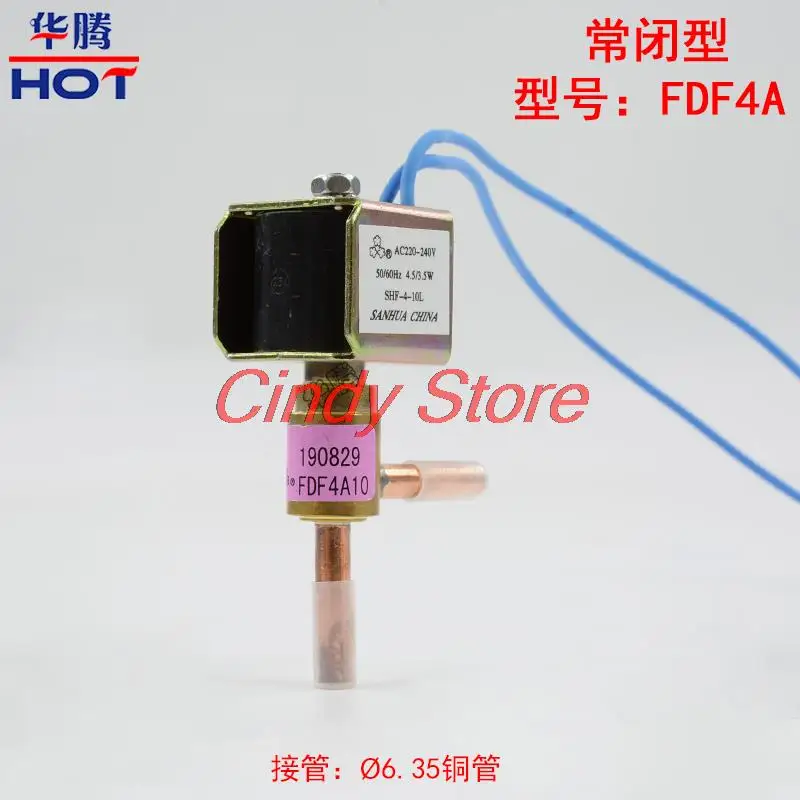 1PC 2 Way Right-angle Solenoid Valve FDF-2A/FDF-6A/FDF-8A /FDF-11A Normally Closed For Air-Conditioning Ice Machine Defrosting