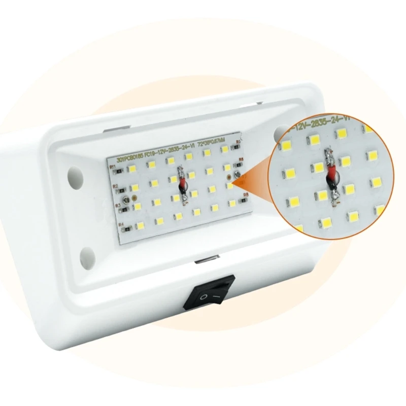 High Intensity LED Campers Motorhomes Porch Light, Energy Efficient, 12V Systems, Weatherproof Suitable For Exterior Use